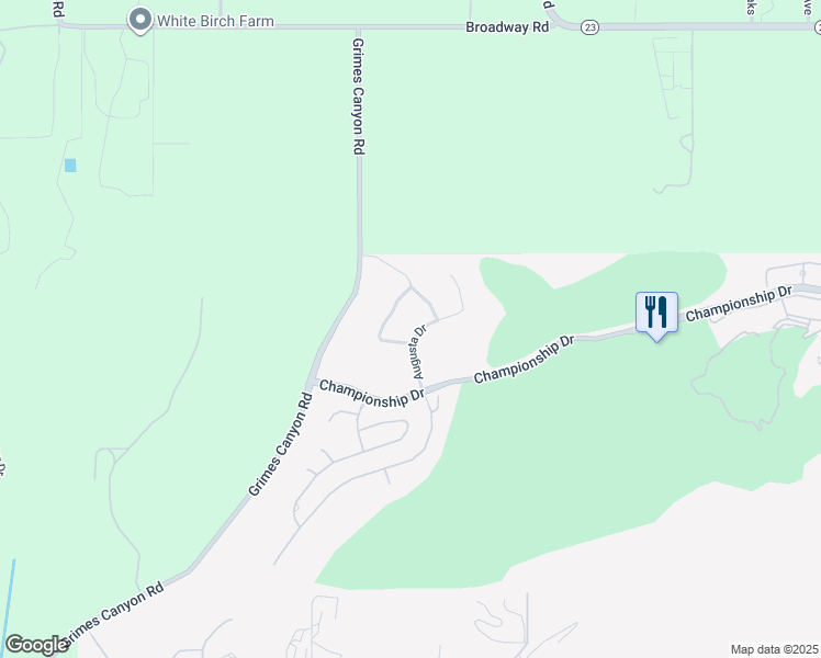 map of restaurants, bars, coffee shops, grocery stores, and more near 7291 Augusta Drive in Moorpark