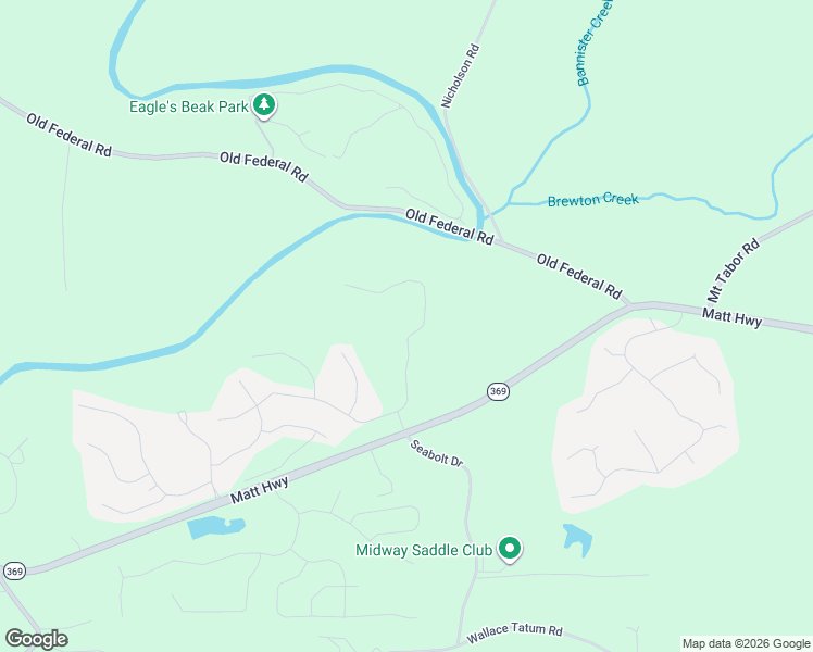 map of restaurants, bars, coffee shops, grocery stores, and more near Matt Highway in Ball Ground