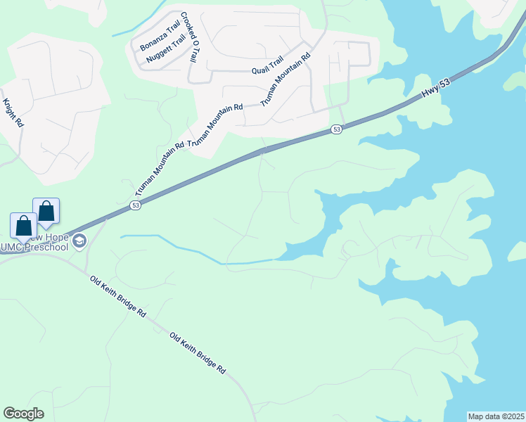 map of restaurants, bars, coffee shops, grocery stores, and more near 4525 Chestatee Heights Road in Gainesville
