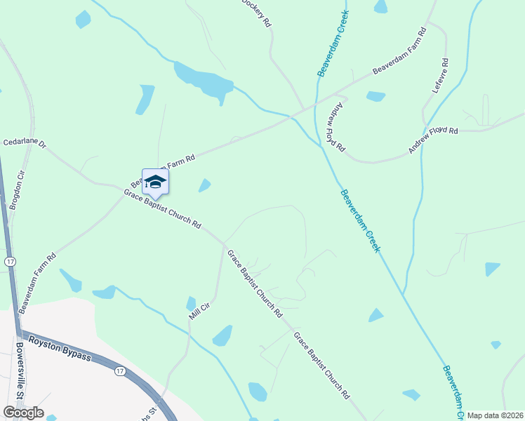 map of restaurants, bars, coffee shops, grocery stores, and more near 190 Turtle Lane in Royston