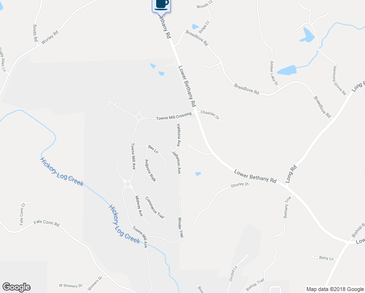 map of restaurants, bars, coffee shops, grocery stores, and more near 104 Valdosta Avenue in Canton