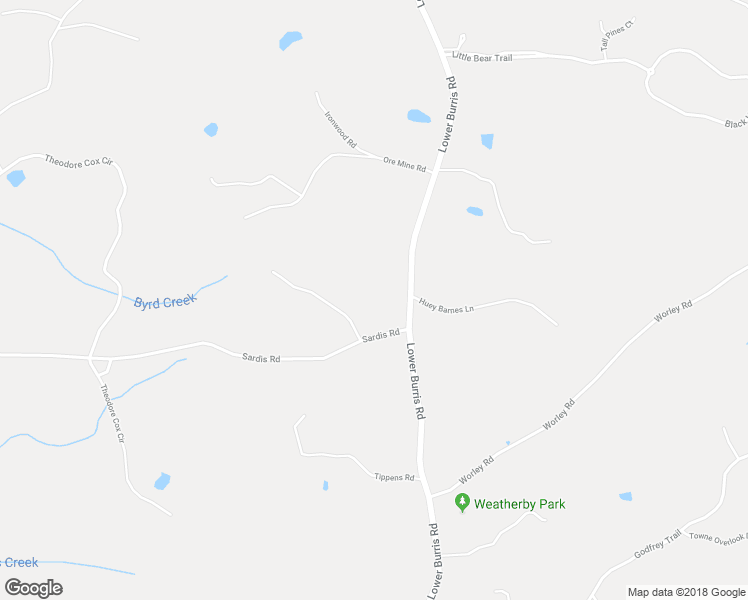 map of restaurants, bars, coffee shops, grocery stores, and more near 2181 Lower Burris Road in Canton