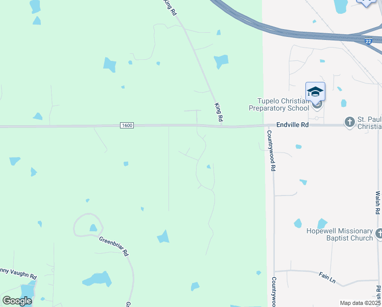 map of restaurants, bars, coffee shops, grocery stores, and more near 5680 Hillridge Drive in Tupelo