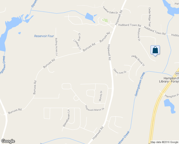 map of restaurants, bars, coffee shops, grocery stores, and more near 5660 Burruss Rd in Cumming