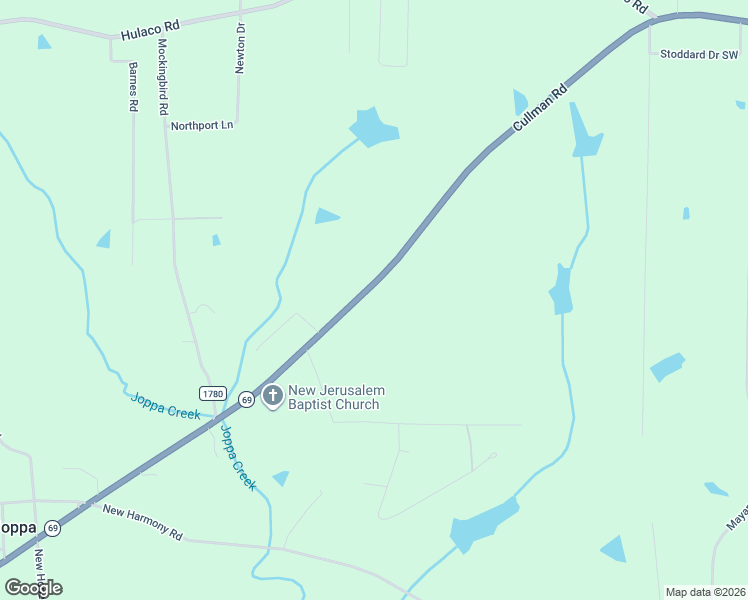 map of restaurants, bars, coffee shops, grocery stores, and more near 2265 Cullman Road in Arab