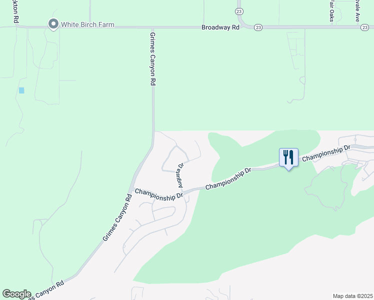 map of restaurants, bars, coffee shops, grocery stores, and more near 11359 Raes Creek Road in Moorpark