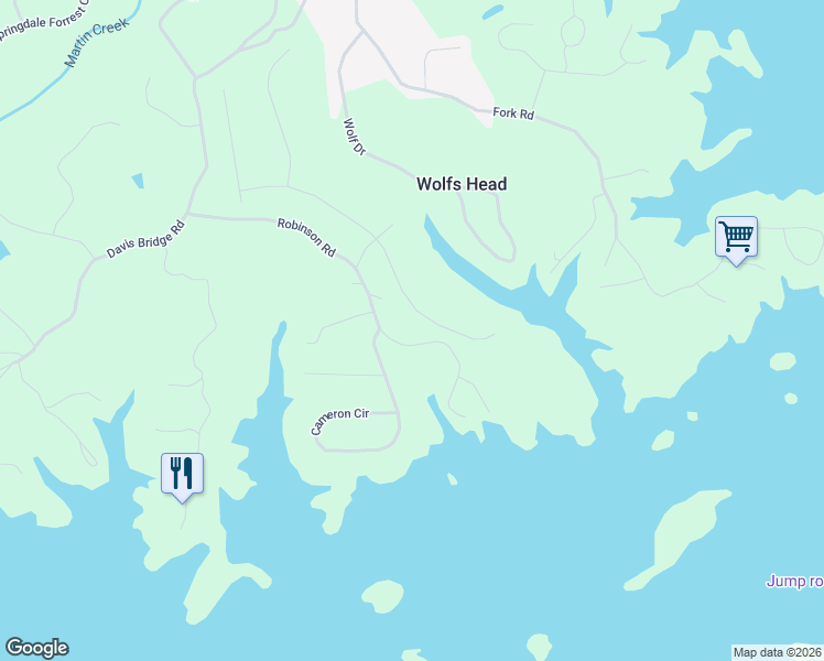 map of restaurants, bars, coffee shops, grocery stores, and more near 3431 Dockside Shores Drive in Gainesville