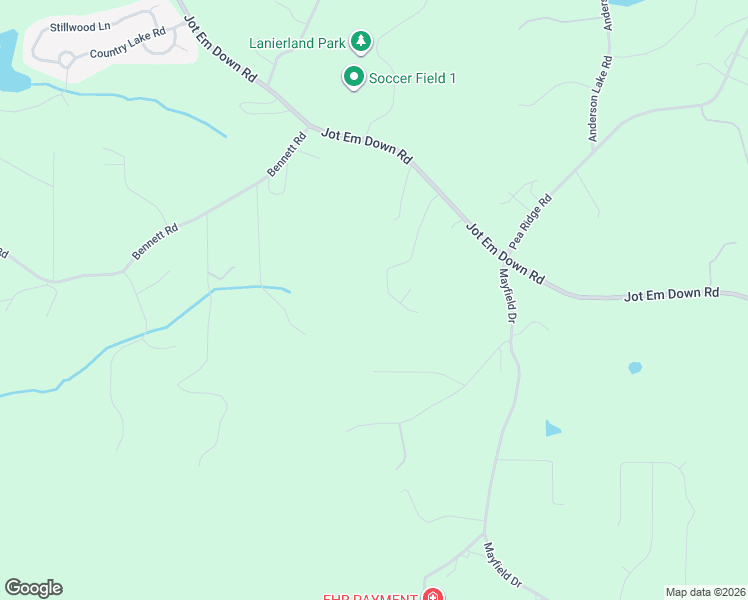 map of restaurants, bars, coffee shops, grocery stores, and more near 6360 Countryland Drive in Dawsonville
