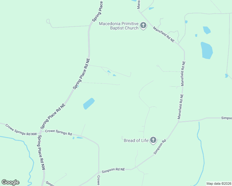 map of restaurants, bars, coffee shops, grocery stores, and more near 414 Spring Place Road Northeast in White