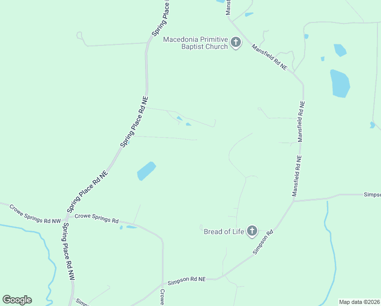 map of restaurants, bars, coffee shops, grocery stores, and more near 414 Spring Place Road Northeast in White