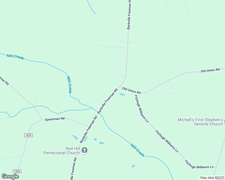 map of restaurants, bars, coffee shops, grocery stores, and more near 820 Byrdville Freeman Road in Delco