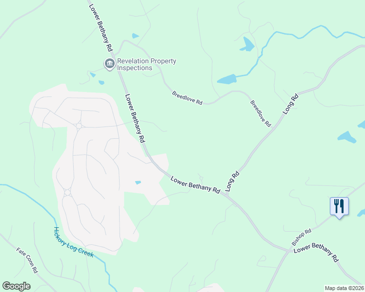 map of restaurants, bars, coffee shops, grocery stores, and more near 2010 Lower Bethany Road in Ball Ground