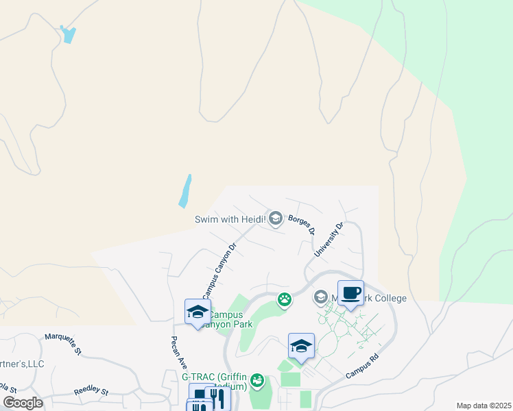 map of restaurants, bars, coffee shops, grocery stores, and more near 15464 Borges Drive in Moorpark