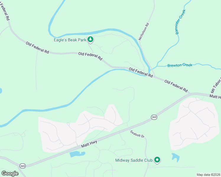 map of restaurants, bars, coffee shops, grocery stores, and more near 8250 Matt Highway in Ball Ground