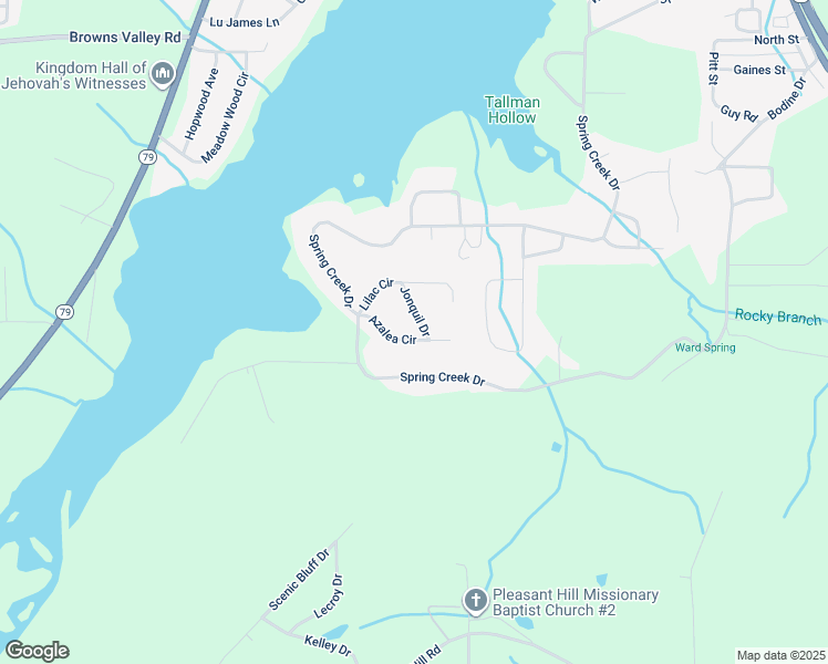 map of restaurants, bars, coffee shops, grocery stores, and more near 137 Azalea Circle in Guntersville