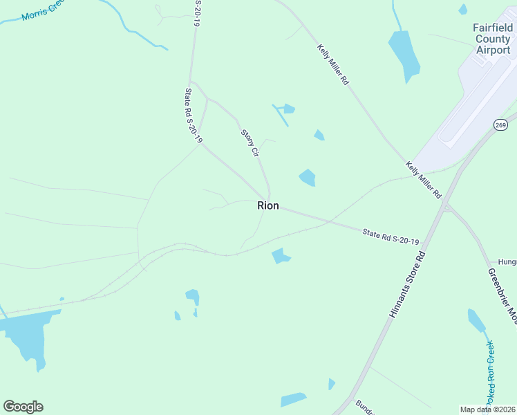 map of restaurants, bars, coffee shops, grocery stores, and more near 2086 State Road S-20-19 in Winnsboro