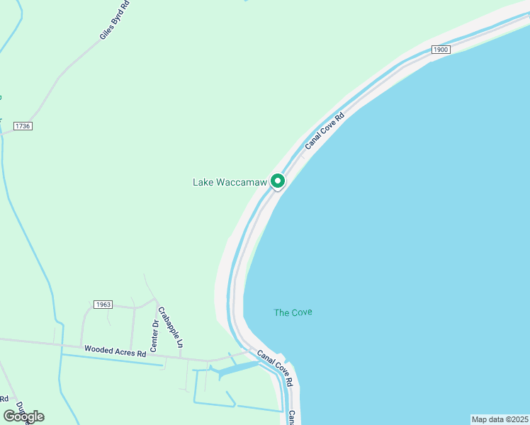 map of restaurants, bars, coffee shops, grocery stores, and more near 1904 Canal Cove Road in Lake Waccamaw