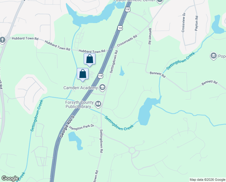 map of restaurants, bars, coffee shops, grocery stores, and more near 5305 Old Haven Court in Cumming