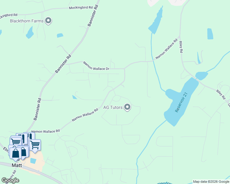 map of restaurants, bars, coffee shops, grocery stores, and more near 6200 Namon Wallace Road in Cumming