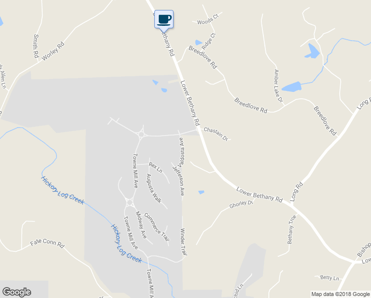 map of restaurants, bars, coffee shops, grocery stores, and more near 114 Valdosta Avenue in Canton