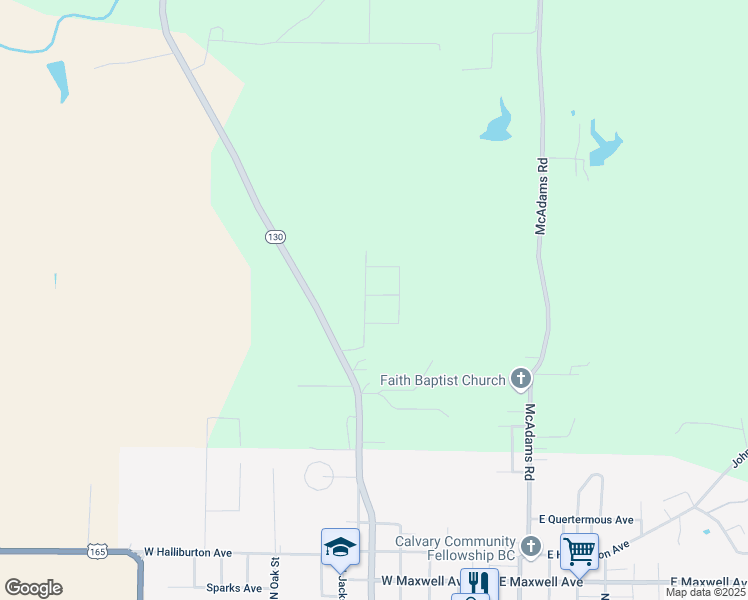 map of restaurants, bars, coffee shops, grocery stores, and more near 38 Hursel Road in DeWitt