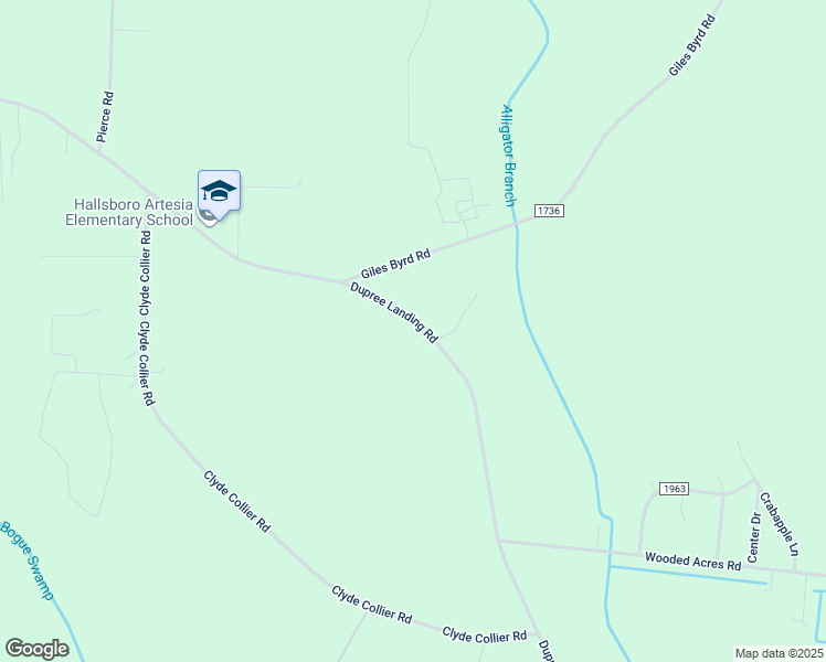 map of restaurants, bars, coffee shops, grocery stores, and more near Dupree Landing Road in Hallsboro