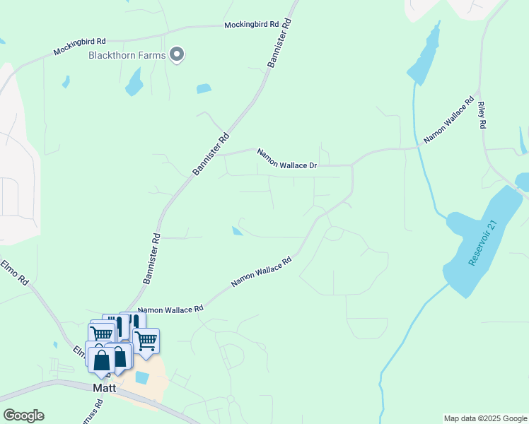 map of restaurants, bars, coffee shops, grocery stores, and more near 6540 Namon Creek Trail in Cumming