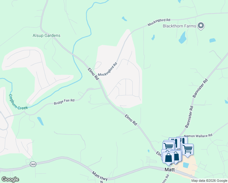 map of restaurants, bars, coffee shops, grocery stores, and more near 6025 Thrasher Court in Cumming
