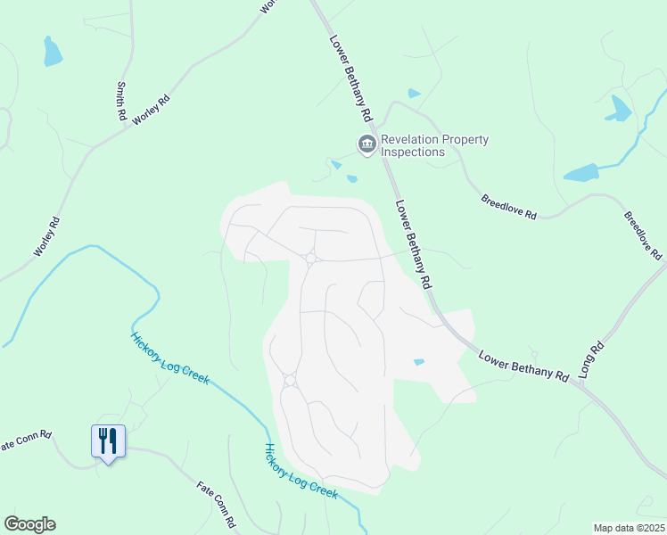 map of restaurants, bars, coffee shops, grocery stores, and more near 1027 Towne Mill Crossing in Canton