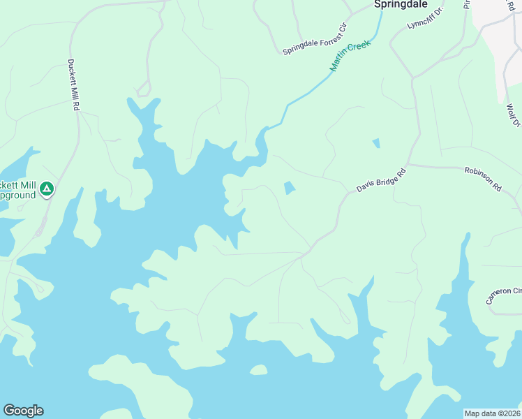 map of restaurants, bars, coffee shops, grocery stores, and more near 3553 Old Duckett Mill Road in Gainesville