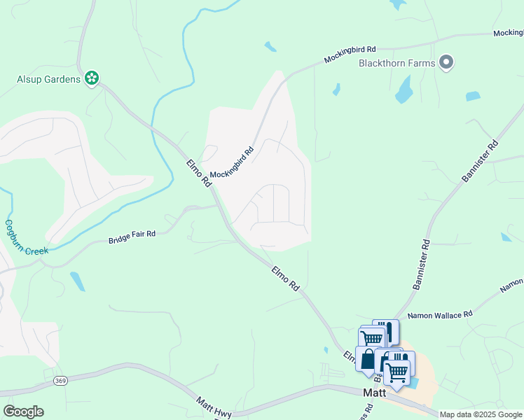 map of restaurants, bars, coffee shops, grocery stores, and more near 6025 Thrasher Court in Cumming