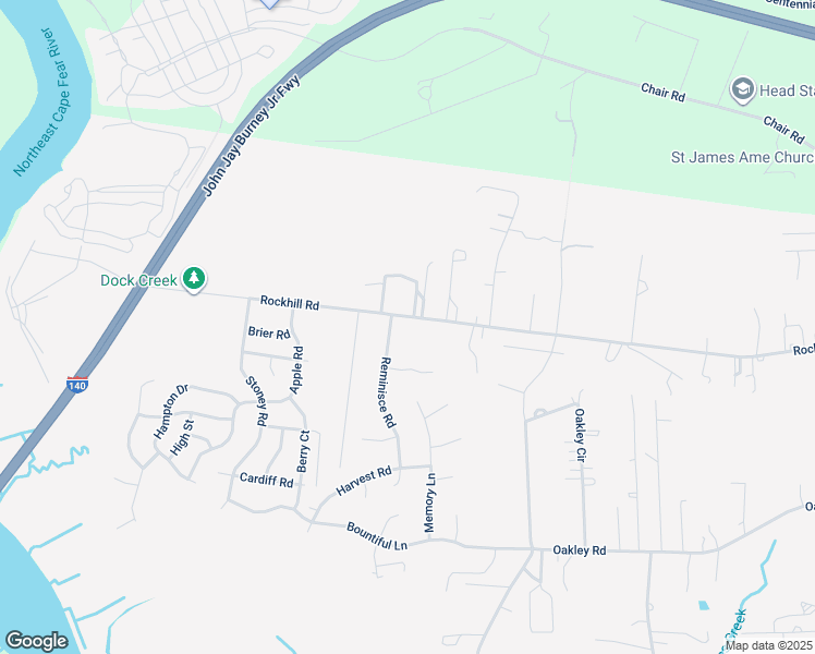 map of restaurants, bars, coffee shops, grocery stores, and more near 1701 Rockhill Road in Castle Hayne