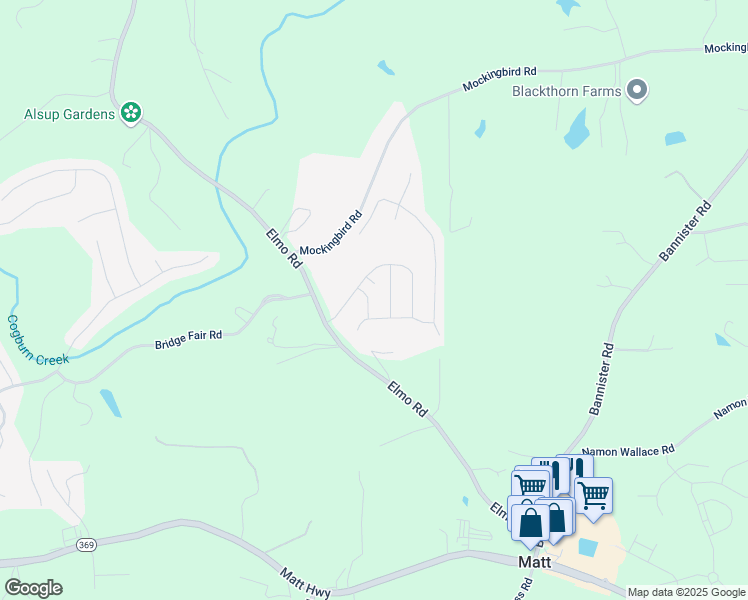 map of restaurants, bars, coffee shops, grocery stores, and more near 6025 Thrasher Court in Cumming
