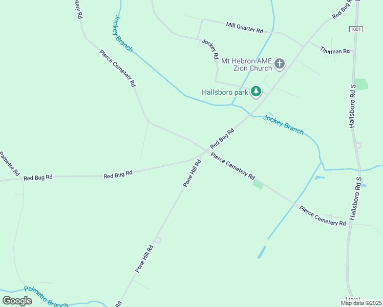 map of restaurants, bars, coffee shops, grocery stores, and more near 1158 Red Bug Road in Hallsboro