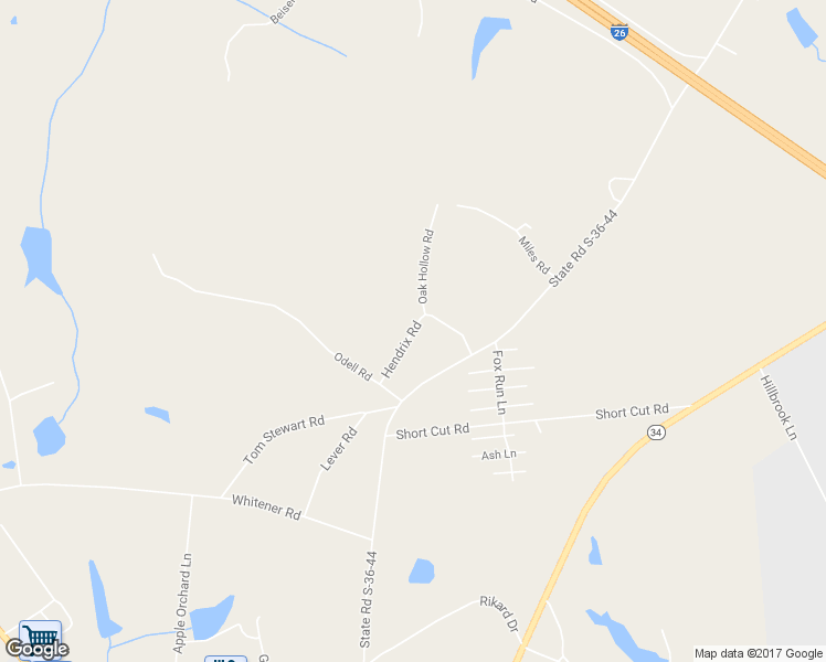 map of restaurants, bars, coffee shops, grocery stores, and more near 190 Hendrix Road in Newberry