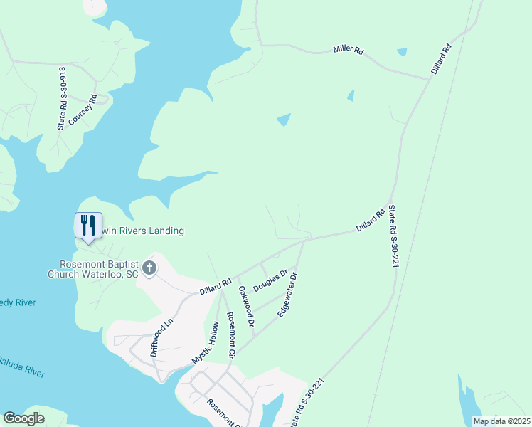map of restaurants, bars, coffee shops, grocery stores, and more near 1624 Dillard Road in Waterloo