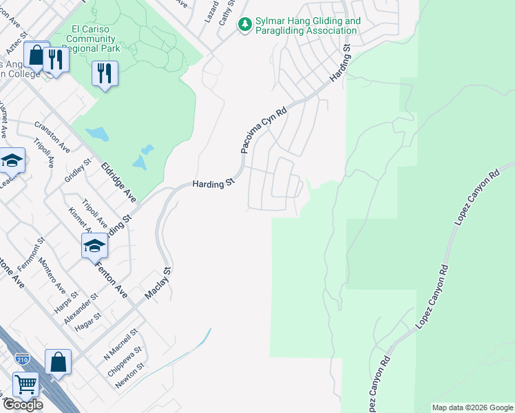 map of restaurants, bars, coffee shops, grocery stores, and more near 13005 Mira Mar Drive in Los Angeles