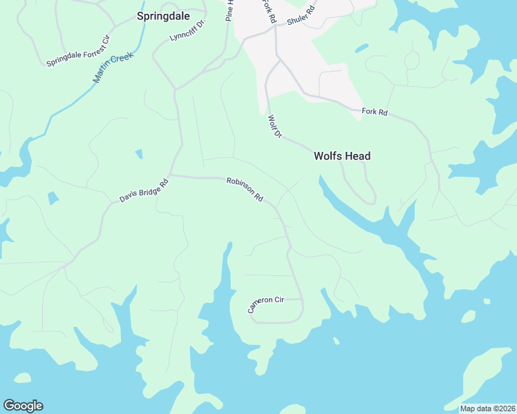 map of restaurants, bars, coffee shops, grocery stores, and more near 3414 Robinson Road in Gainesville