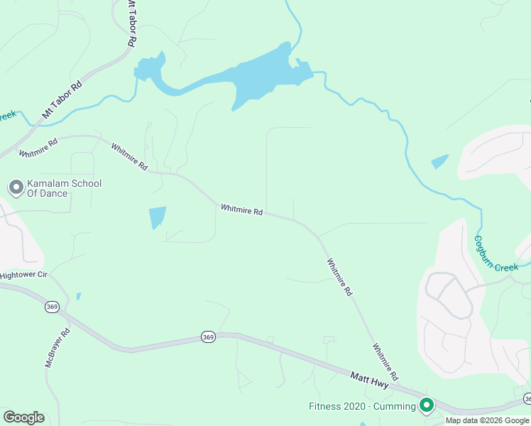 map of restaurants, bars, coffee shops, grocery stores, and more near 7107 Whitmire Road in Cumming