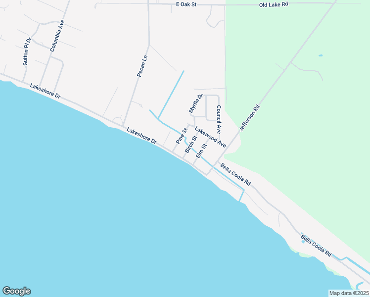 map of restaurants, bars, coffee shops, grocery stores, and more near 1104 Birch Street in Lake Waccamaw