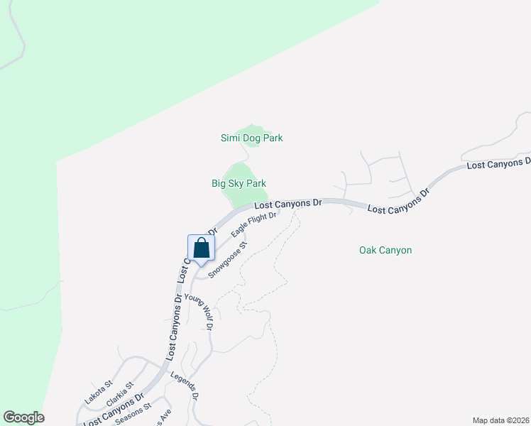 map of restaurants, bars, coffee shops, grocery stores, and more near 4159 Eagle Flight Drive in Simi Valley