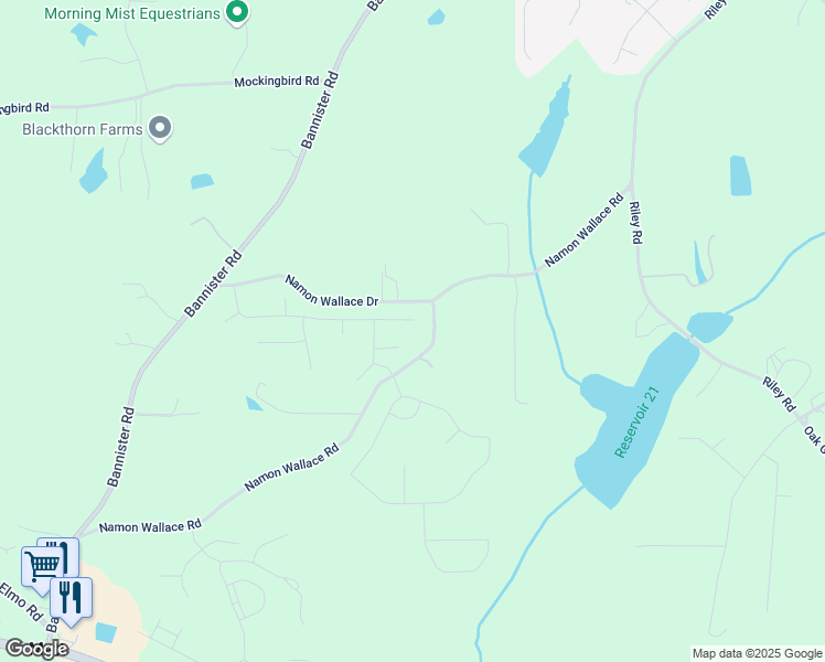 map of restaurants, bars, coffee shops, grocery stores, and more near 6660 Wallace Farms Drive in Cumming