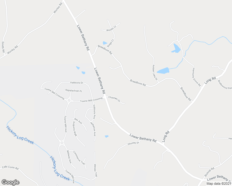 map of restaurants, bars, coffee shops, grocery stores, and more near 225 Chastain Drive in Ball Ground