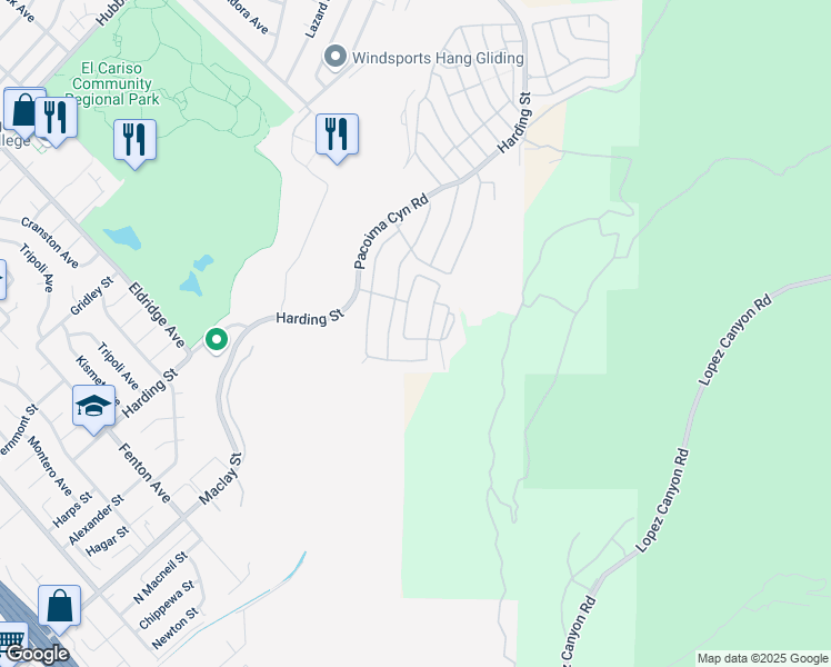 map of restaurants, bars, coffee shops, grocery stores, and more near 13101 Portola Way in Los Angeles