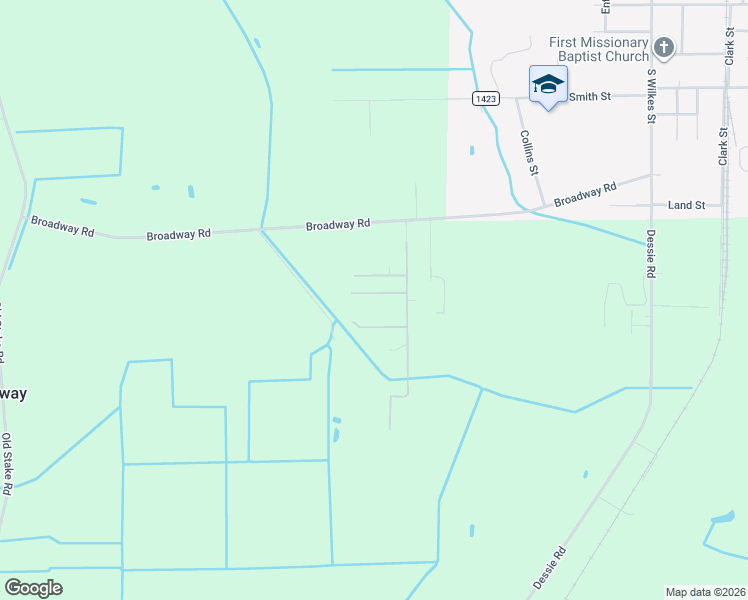 map of restaurants, bars, coffee shops, grocery stores, and more near 43 Marcus Bellamy Avenue in Chadbourn