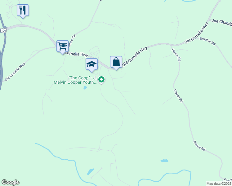 map of restaurants, bars, coffee shops, grocery stores, and more near 2548 Dana Drive in Gainesville