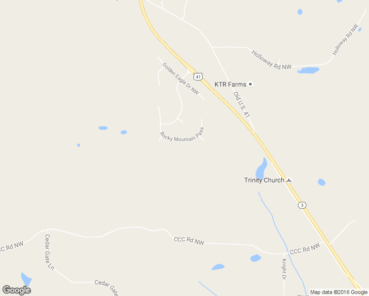 map of restaurants, bars, coffee shops, grocery stores, and more near 36 Rocky Mountain Pass in Adairsville