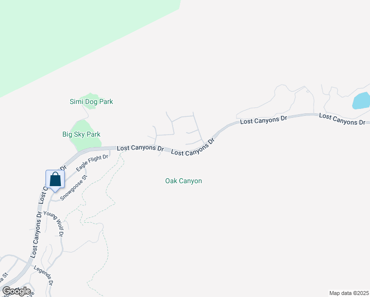 map of restaurants, bars, coffee shops, grocery stores, and more near 2706 Reflections Lane in Simi Valley