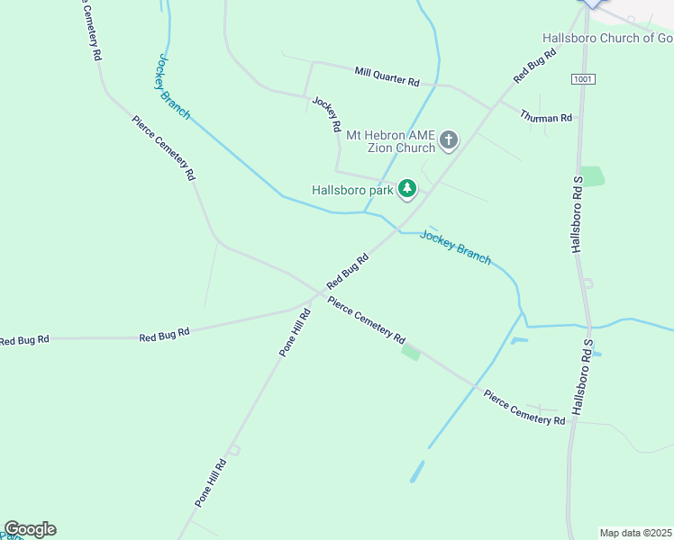 map of restaurants, bars, coffee shops, grocery stores, and more near 1044 Red Bug Road in Hallsboro