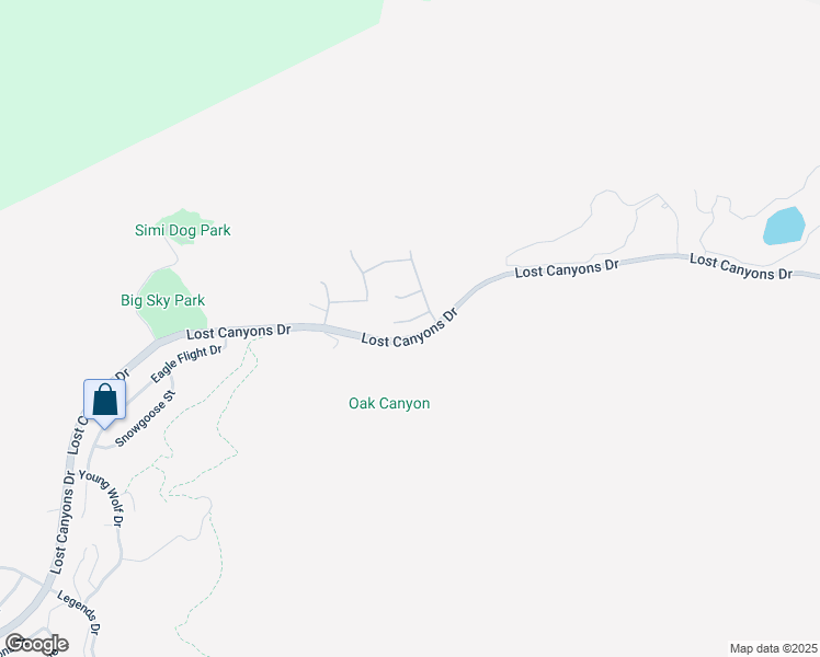 map of restaurants, bars, coffee shops, grocery stores, and more near 2718 Reflections Lane in Simi Valley